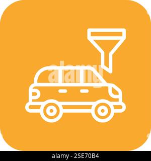 Funnel Vector Icon Design Illustration Stock Vector