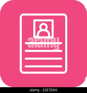 Cv Vector Icon Design Illustration Stock Vector
