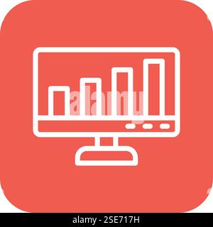 Bar Chart Vector Icon Design Illustration Stock Vector