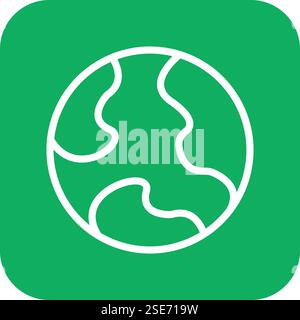 Global Vector Icon Design Illustration Stock Vector