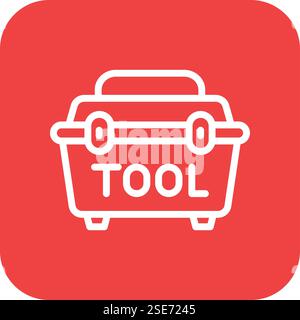 Tool box Vector Icon Design Illustration Stock Vector