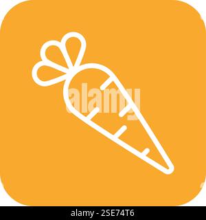 Carrot Vector Icon Design Illustration Stock Vector