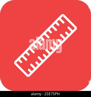 Ruler Vector Icon Design Illustration Stock Vector