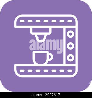 Coffee Machine Vector Icon Design Illustration Stock Vector