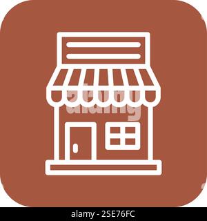 Cafe Vector Icon Design Illustration Stock Vector