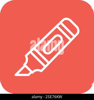 Highlighter Vector Icon Design Illustration Stock Vector