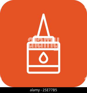 Liquid Glue Vector Icon Design Illustration Stock Vector