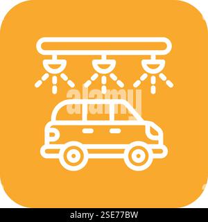 Car wash Vector Icon Design Illustration Stock Vector