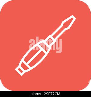 Screwdriver Vector Icon Design Illustration Stock Vector