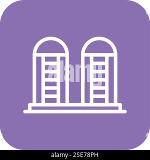 Silo Vector Icon Design Illustration Stock Vector