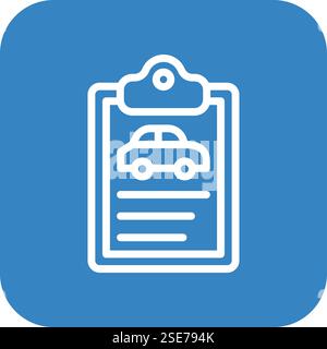 Car document Vector Icon Design Illustration Stock Vector