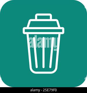 Trash Vector Icon Design Illustration Stock Vector