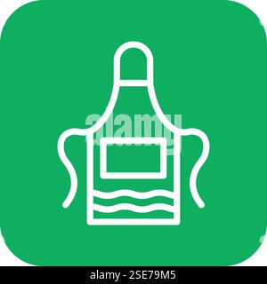 Apron Vector Icon Design Illustration Stock Vector