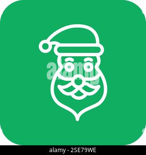 Santa claus Vector Icon Design Illustration Stock Vector