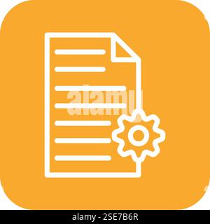 Process Vector Icon Design Illustration Stock Vector
