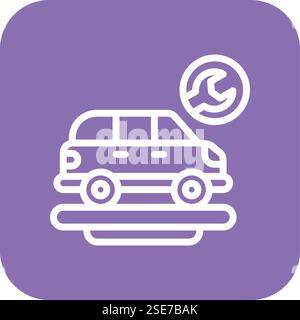 Car repair Vector Icon Design Illustration Stock Vector