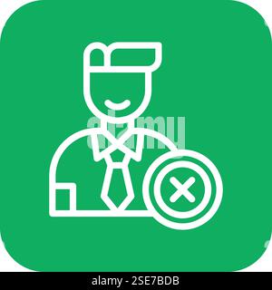 Reject Vector Icon Design Illustration Stock Vector