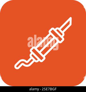 Exhaust pipe Vector Icon Design Illustration Stock Vector