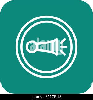 Horn Vector Icon Design Illustration Stock Vector