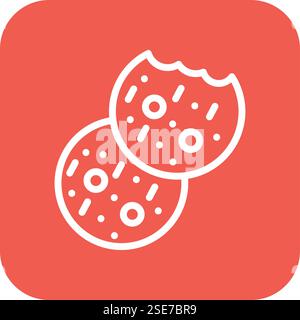 Cookies Vector Icon Design Illustration Stock Vector