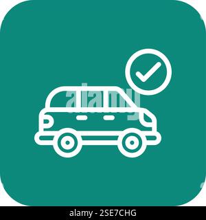 Car protection Vector Icon Design Illustration Stock Vector