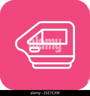 Car door Vector Icon Design Illustration Stock Vector