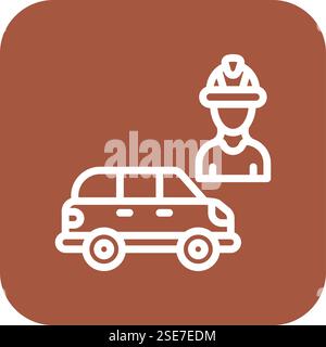 Worker Vector Icon Design Illustration Stock Vector