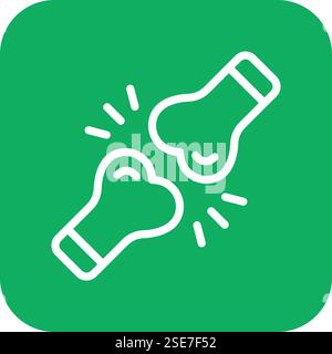 Fracture Vector Icon Design Illustration Stock Vector