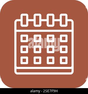Calendar Vector Icon Design Illustration Stock Vector