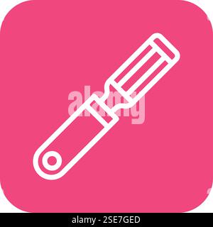 Chisel Vector Icon Design Illustration Stock Vector