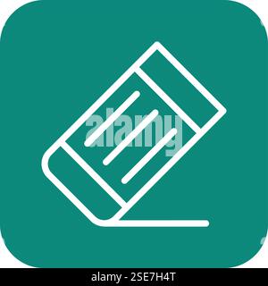 Eraser Vector Icon Design Illustration Stock Vector
