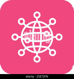 Networking Vector Icon Design Illustration Stock Vector