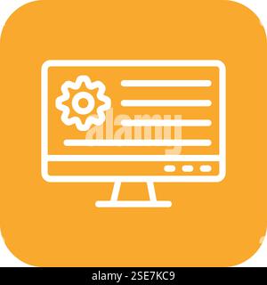 Application Setting Vector Icon Design Illustration Stock Vector
