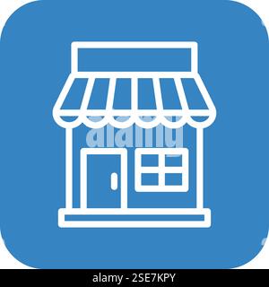 Store Vector Icon Design Illustration Stock Vector