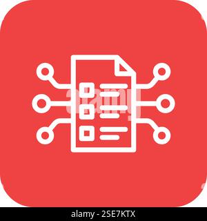 Smart Contract Vector Icon Design Illustration Stock Vector