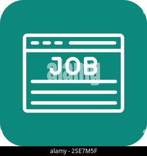 Job Vector Icon Design Illustration Stock Vector