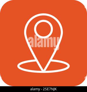 Pin Vector Icon Design Illustration Stock Vector