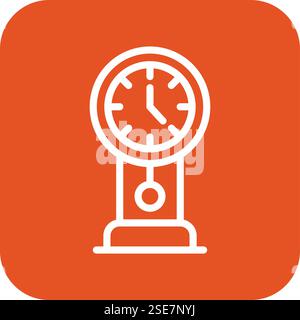 Clock Vector Icon Design Illustration Stock Vector