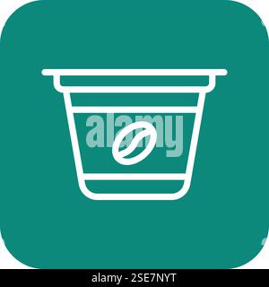 Coffee Capsule Vector Icon Design Illustration Stock Vector