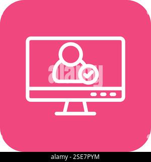 Verified user Vector Icon Design Illustration Stock Vector