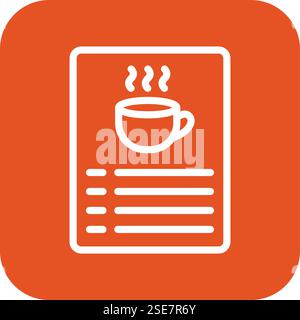 Menu Vector Icon Design Illustration Stock Vector