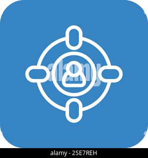 Target audience Vector Icon Design Illustration Stock Vector