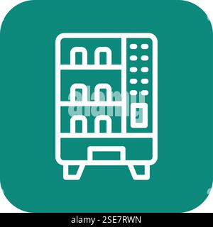 Vending Machine Vector Icon Design Illustration Stock Vector
