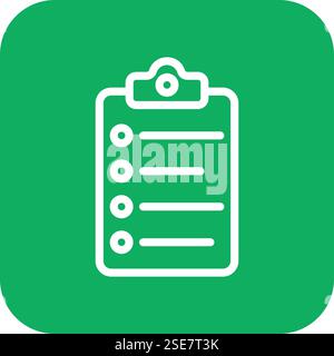 List Vector Icon Design Illustration Stock Vector