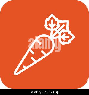 Carrot Vector Icon Design Illustration Stock Vector