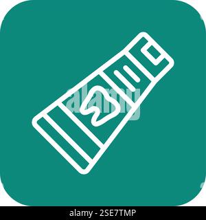 Toothpaste Vector Icon Design Illustration Stock Vector