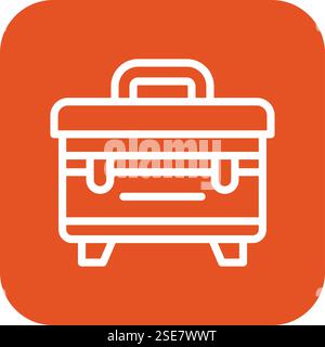 Toolbox Vector Icon Design Illustration Stock Vector