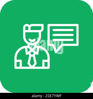 Interview Vector Icon Design Illustration Stock Vector