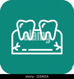 Teeth Vector Icon Design Illustration Stock Vector