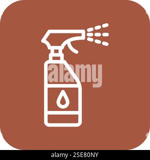 Spray Bottle Vector Icon Design Illustration Stock Vector
